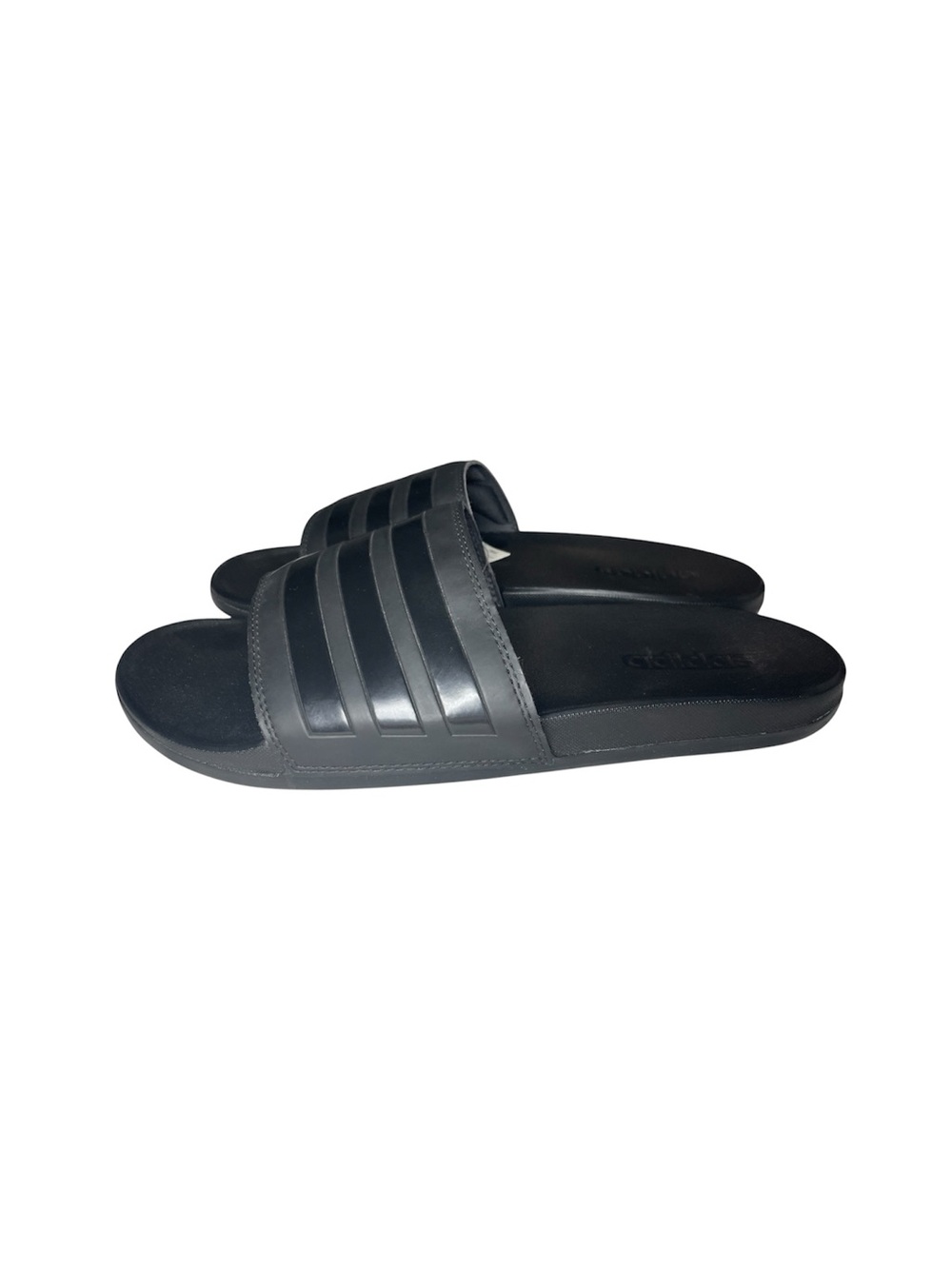 adidas Adilette Comfort Slides Men’s 13 Black NWT Classic 3-Stripes Sandals